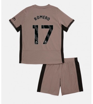 Tottenham Hotspur Cristian Romero #17 Replika Babytøj Tredje sæt Børn 2023-24 Kortærmet (+ Korte bukser)